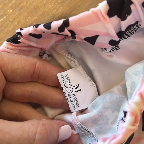 NWOT Sparkle In Pink 2-piece pink animal print toddler outfit - Picture 4 of 5